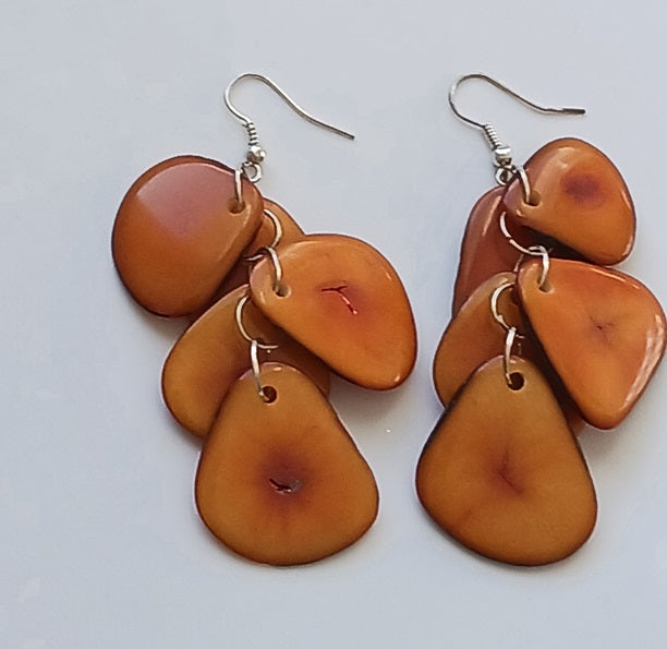 Tagua Seed Earrings