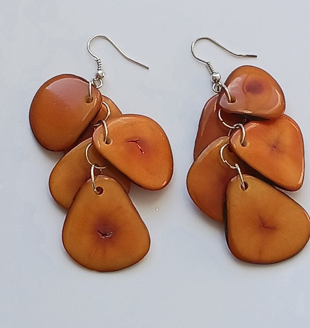 Tagua Seed Earrings
