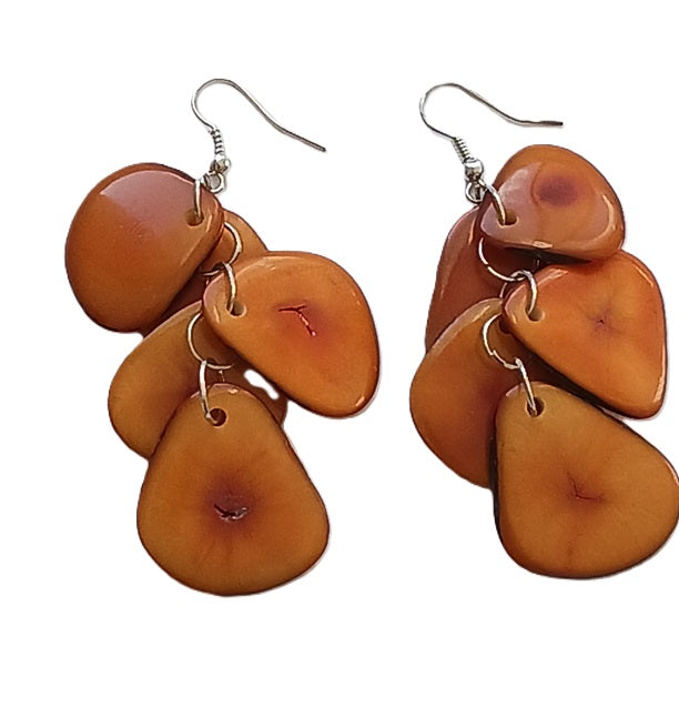 Tagua Seed Earrings