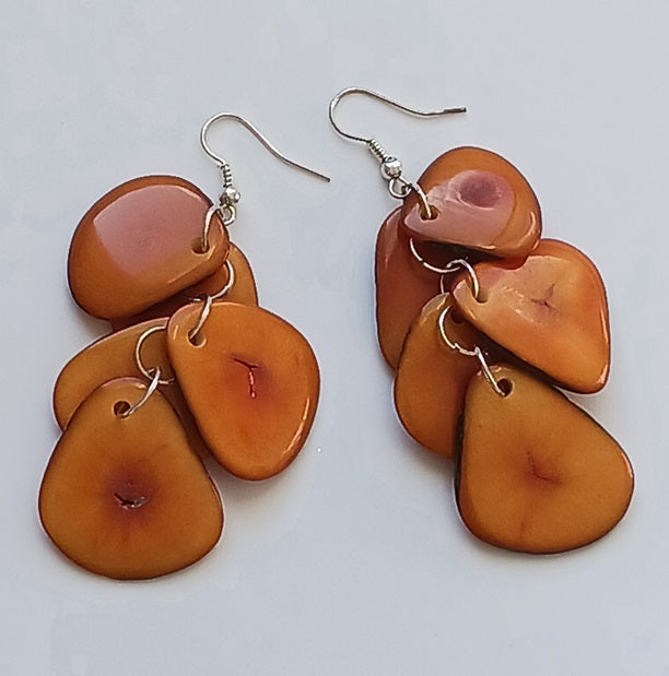Tagua Seed Earrings