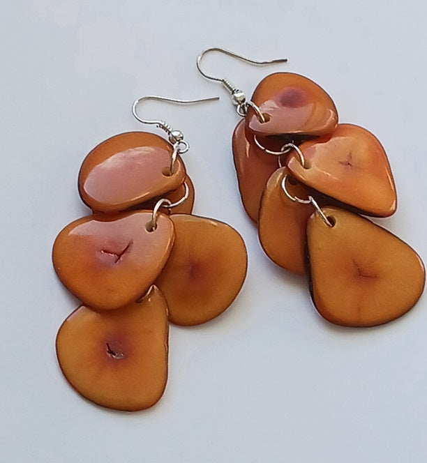 Tagua Seed Earrings