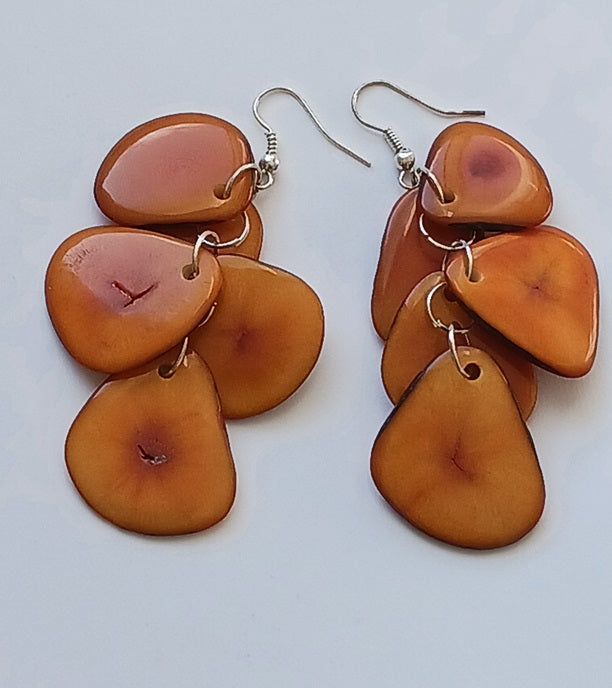 Tagua Seed Earrings
