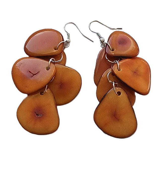 Tagua Seed Earrings