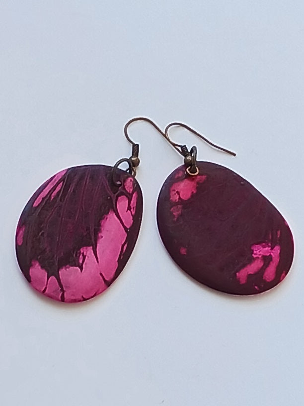 Boucles d'oreille en graine de Tagua
