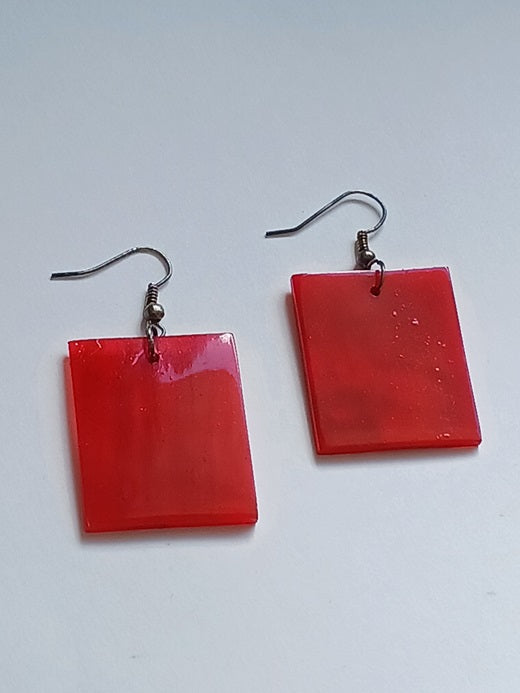 Boucles d'oreilles en corne de zébu de Madagascar