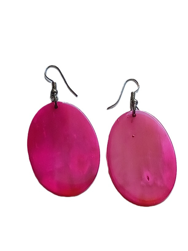 Boucles d'oreilles en corne de zébu de Madagascar