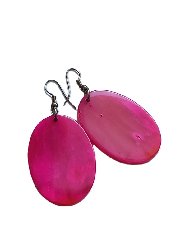 Boucles d'oreilles en corne de zébu de Madagascar