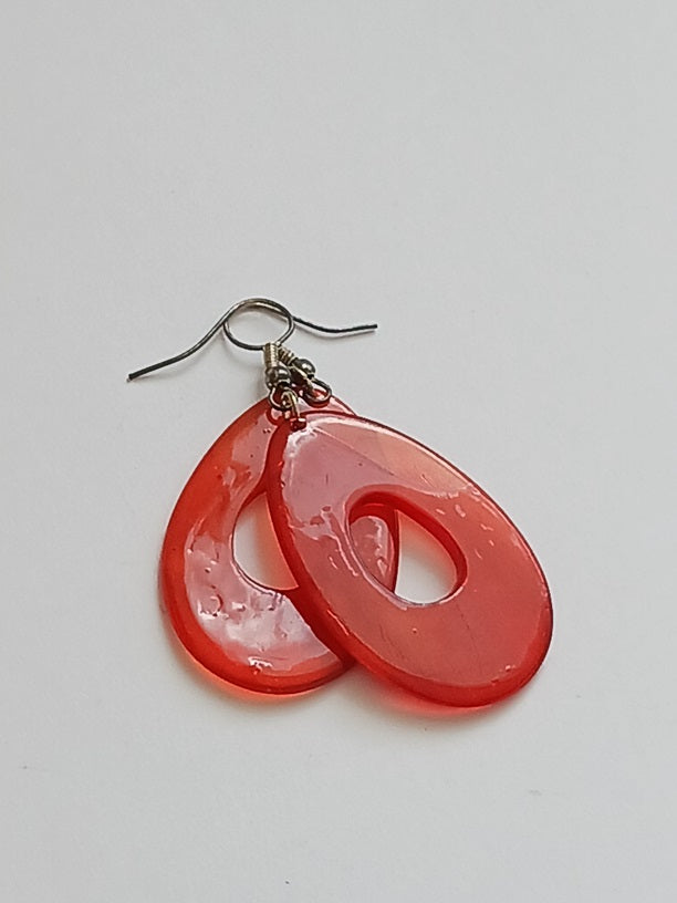 Boucles d'oreilles en corne de zébu de Madagascar