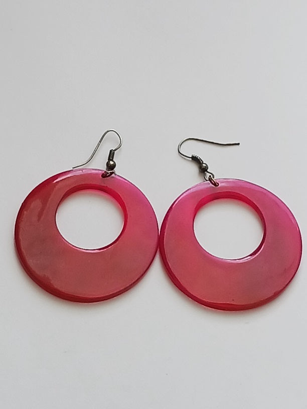 Boucles d'oreilles en corne de zébu de Madagascar