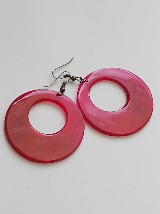 Boucles d'oreilles en corne de zébu de Madagascar