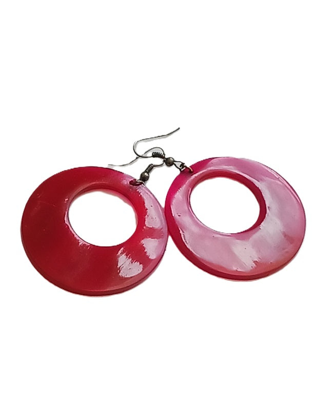 Boucles d'oreilles en corne de zébu de Madagascar