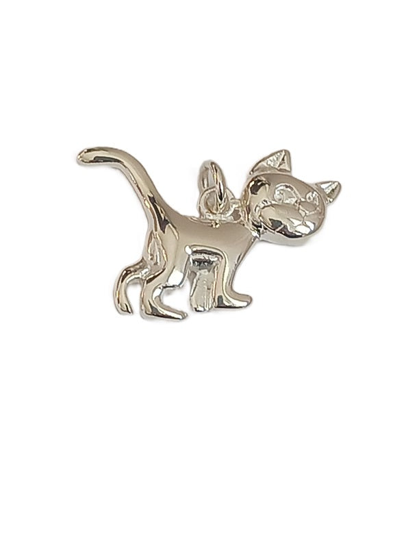 Pendentif chat argent