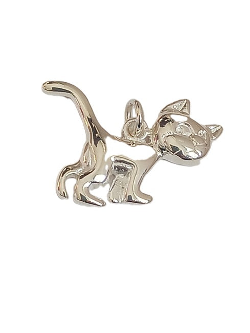 Pendentif chat argent