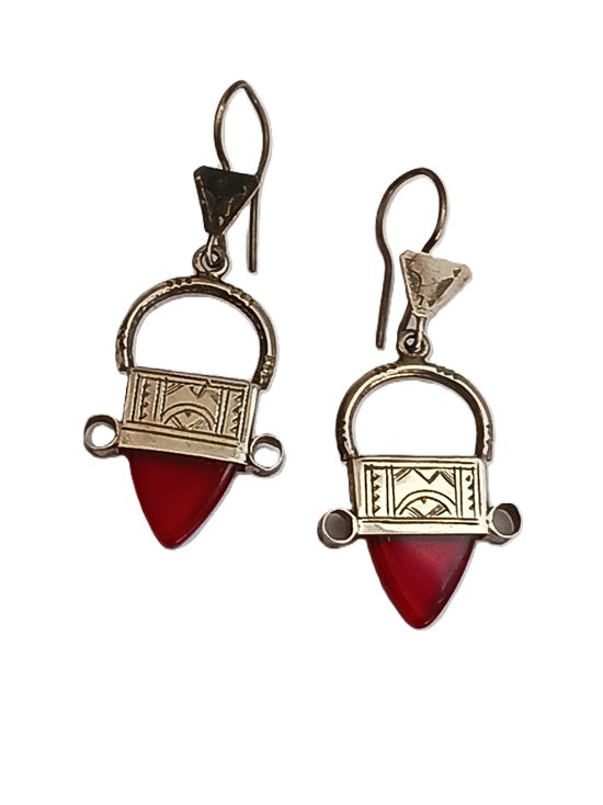 Boucles d'oreilles touareg en argent