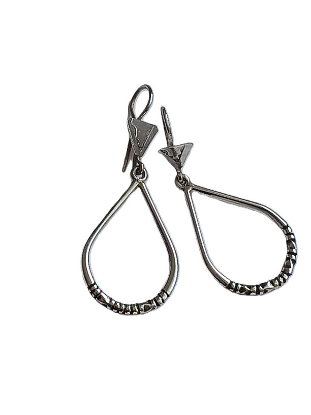 Tuareg silver earrings