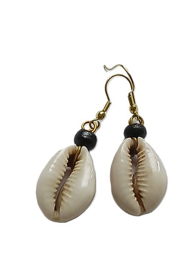 Boucles d'oreilles en cauris