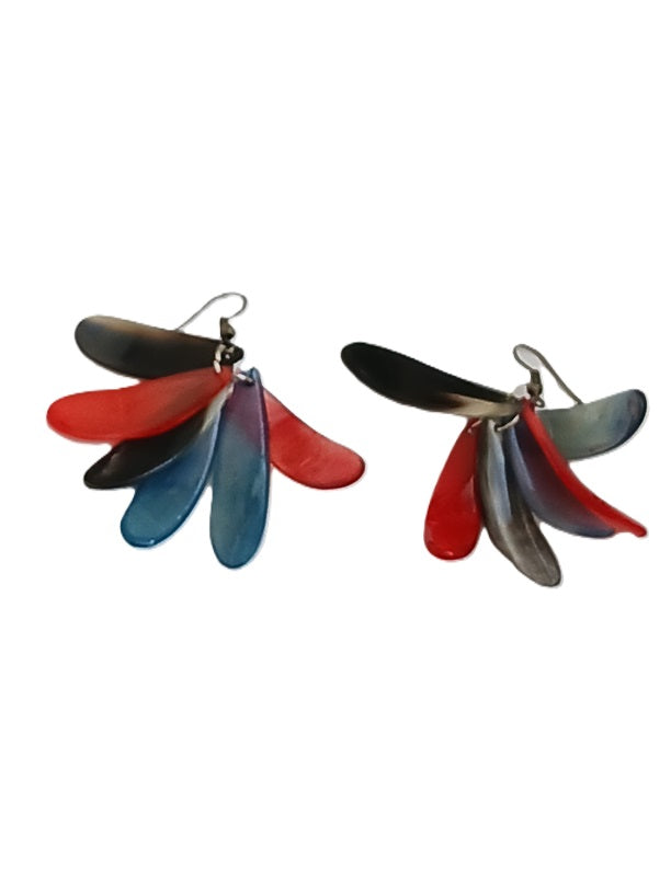Boucles d'oreilles en corne