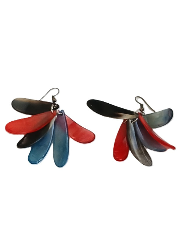 Boucles d'oreilles en corne