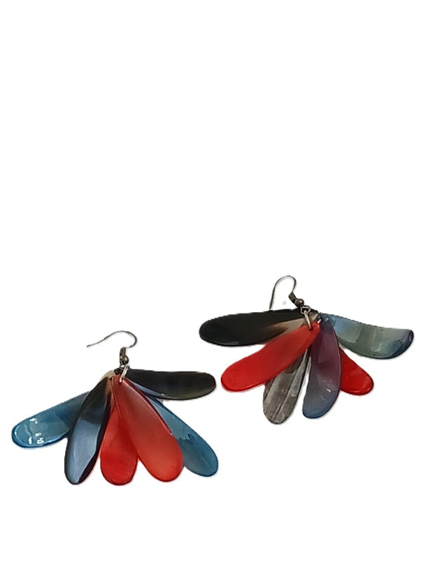 Boucles d'oreilles en corne
