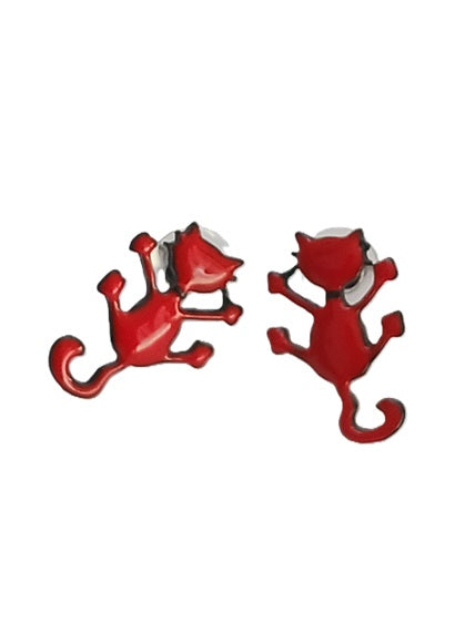 Boucles d'oreilles chat