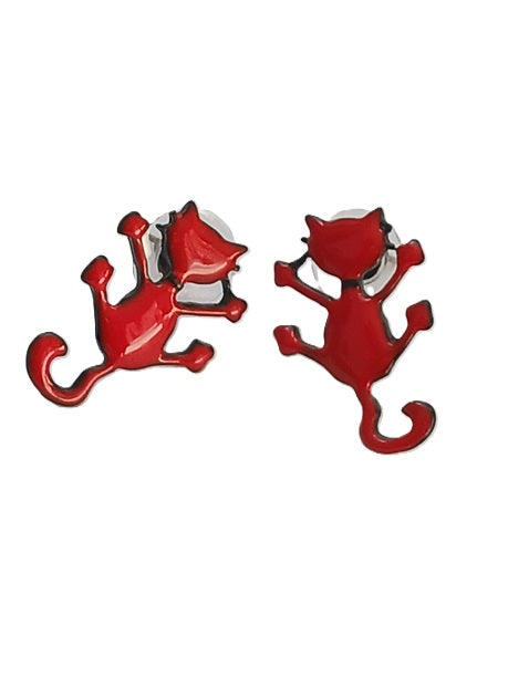 Boucles d'oreilles chat