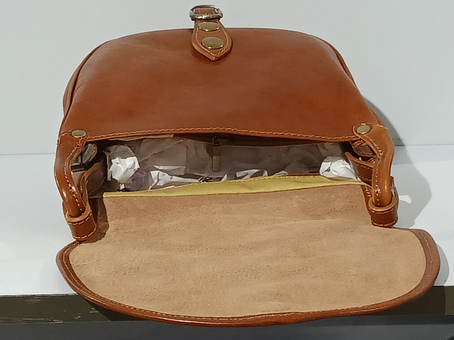Sac à main en cuir - Datte