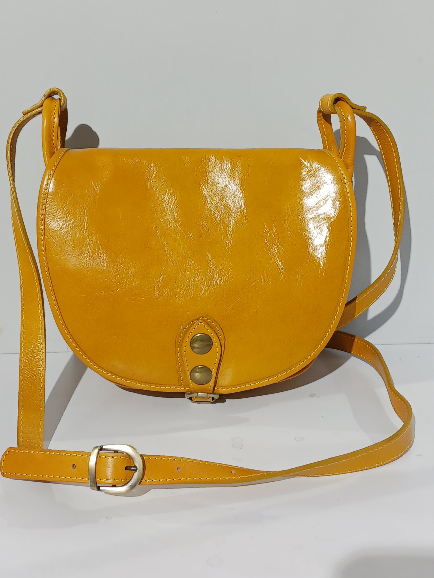 Sac à main en cuir - Datte