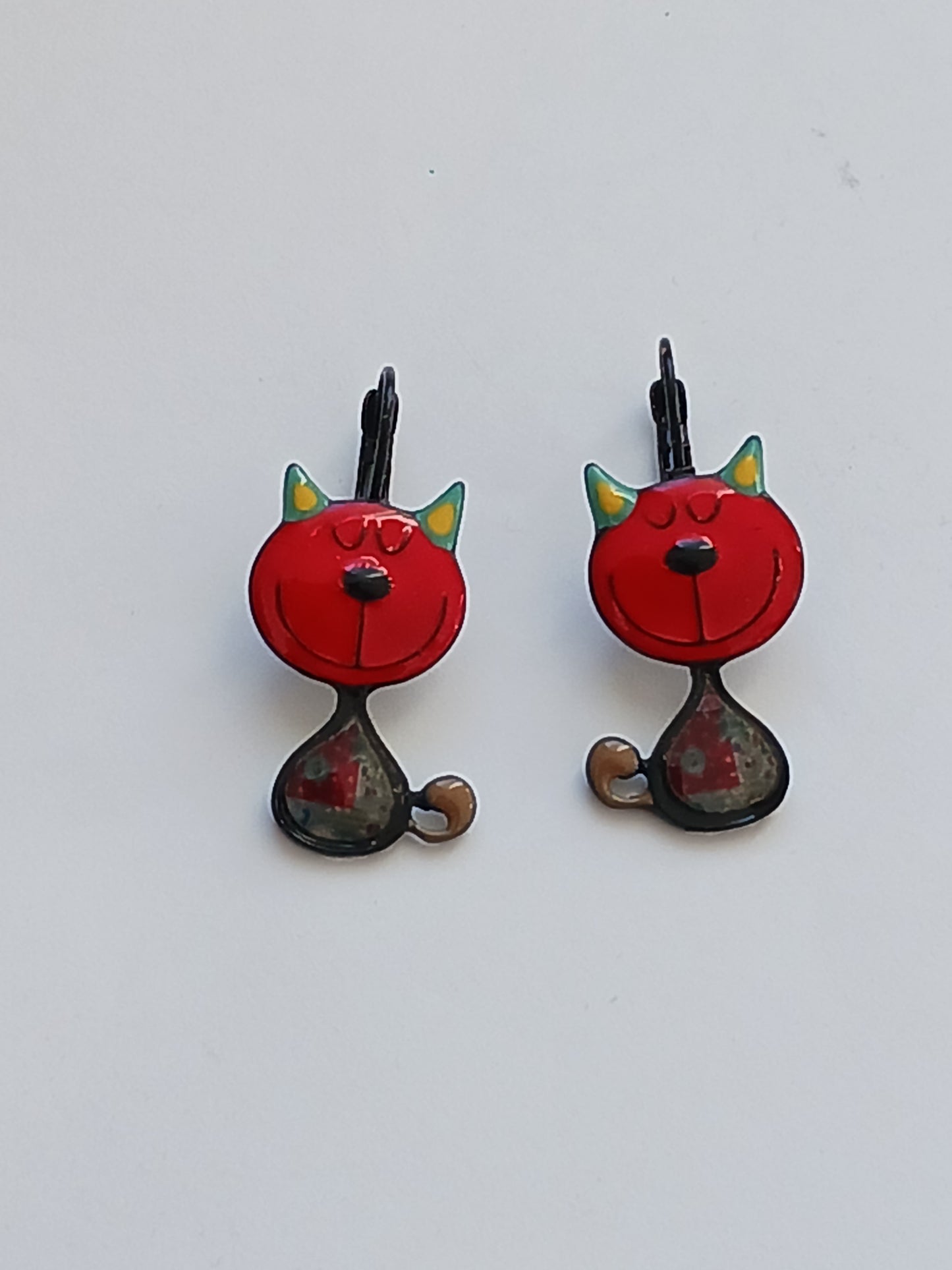 Boucles d'oreilles chat