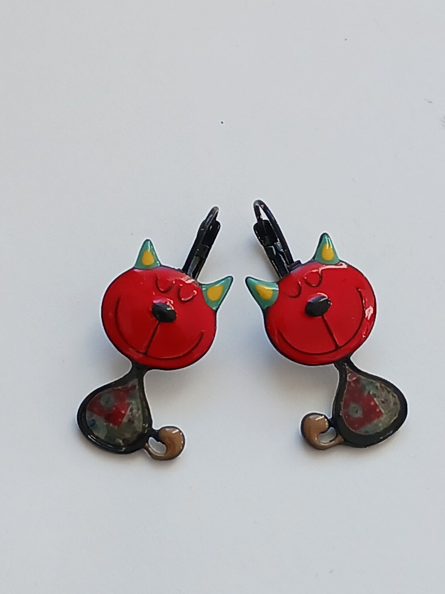 Boucles d'oreilles chat