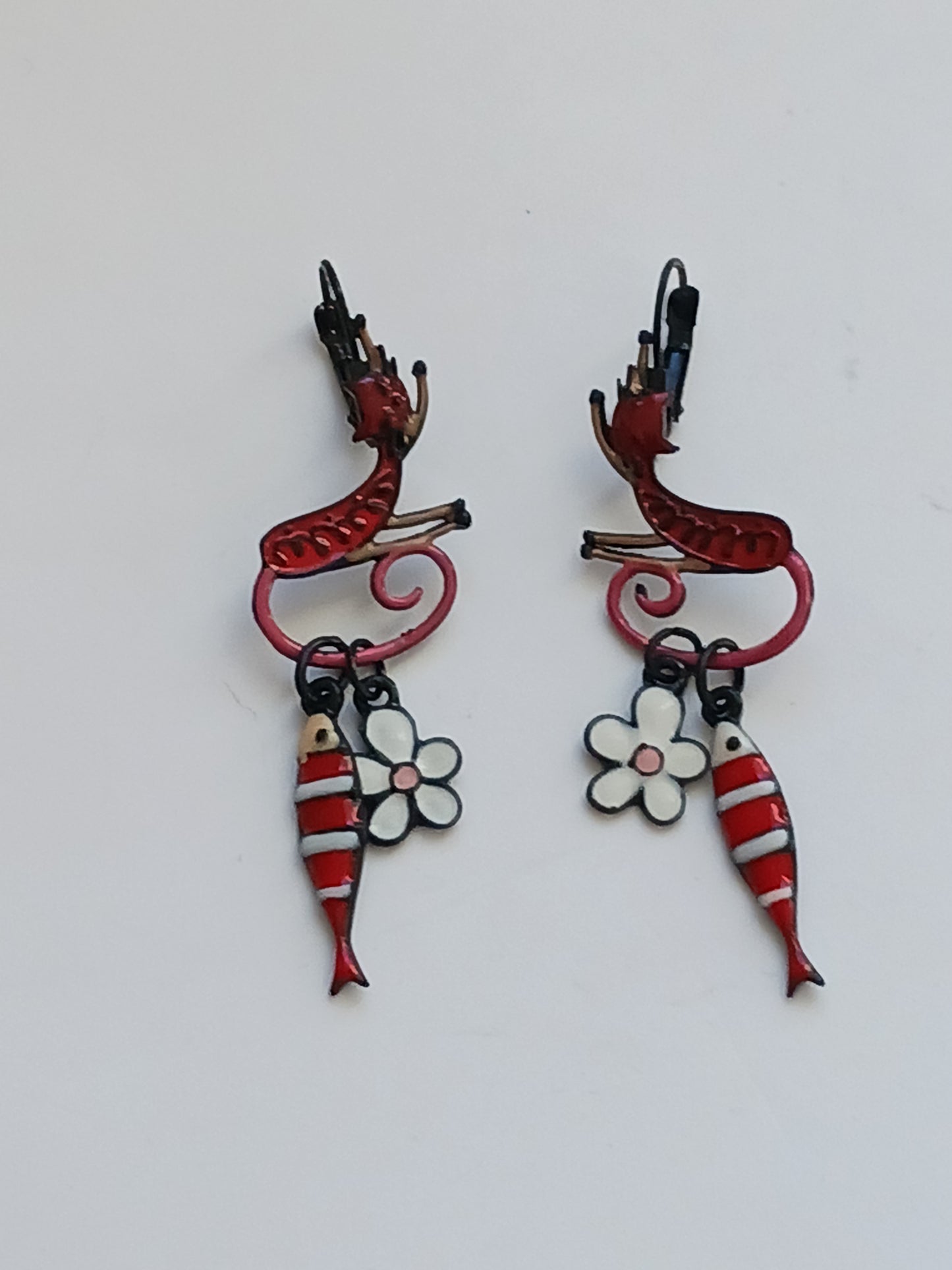 Boucles d'oreilles chat