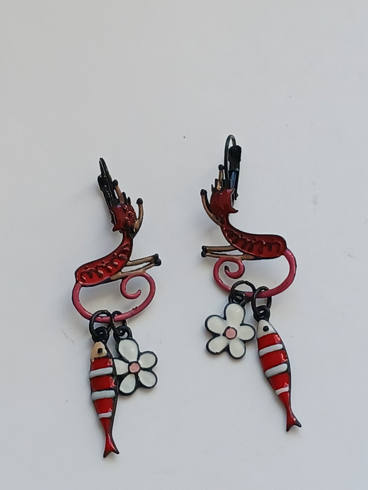 Boucles d'oreilles chat