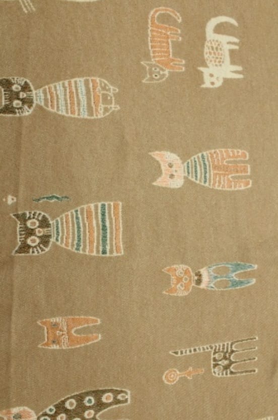 Écharpe reversible motif chat - ATL002