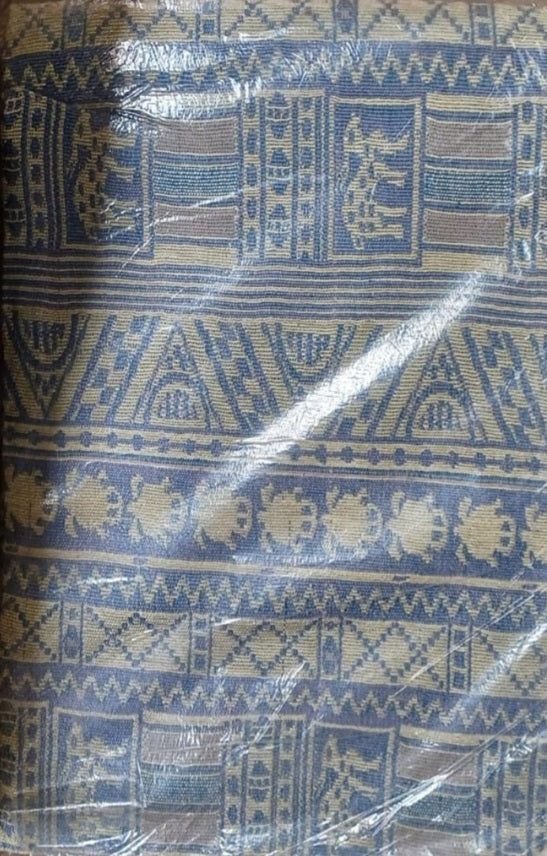 Plaid / Couvre canapé / tissu d'ameublement 100% coton tissé à la main, réversible