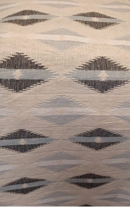 Plaid / Couvre canapé / tissu d'ameublement 100% coton tissé à la main, réversible