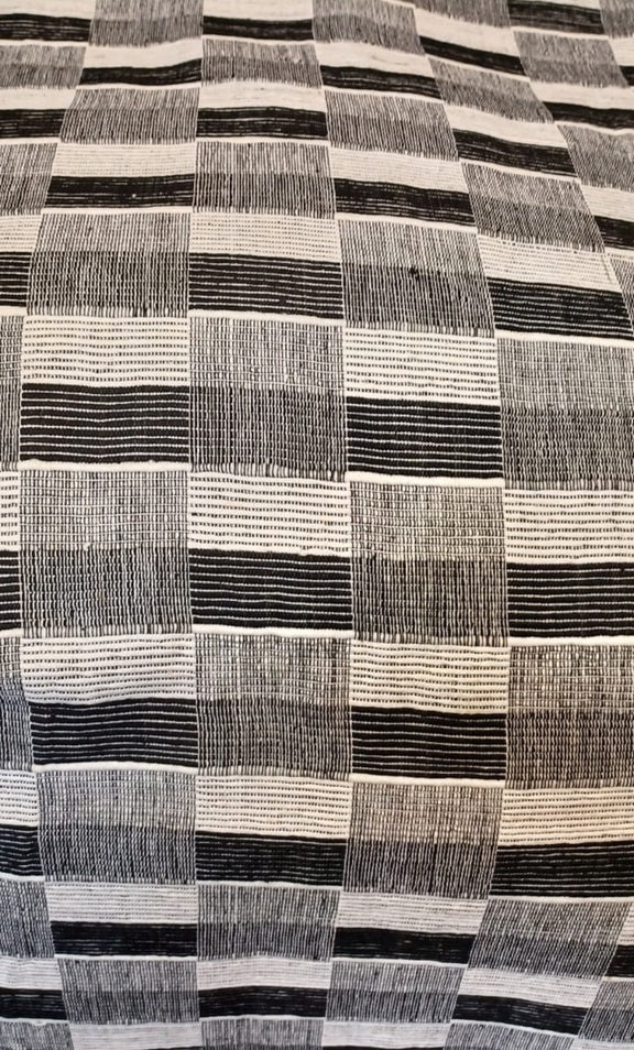 Plaid / Couvre canapé / tissu d'ameublement 100% coton tissé à la main, réversible