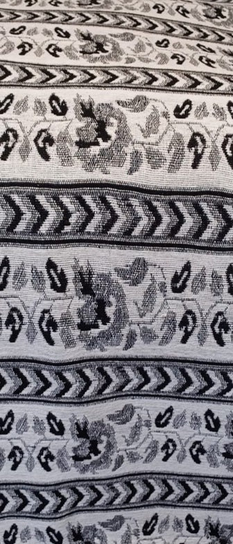 Plaid / Couvre canapé / tissu d'ameublement 100% coton tissé à la main, réversible