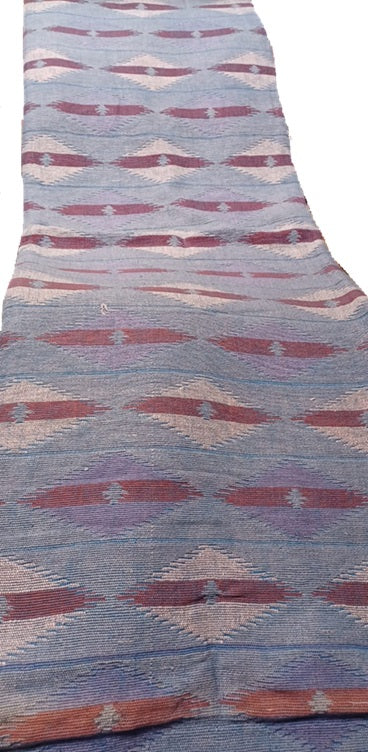 Plaid / Couvre canapé / tissu d'ameublement 100% coton tissé à la main, réversible