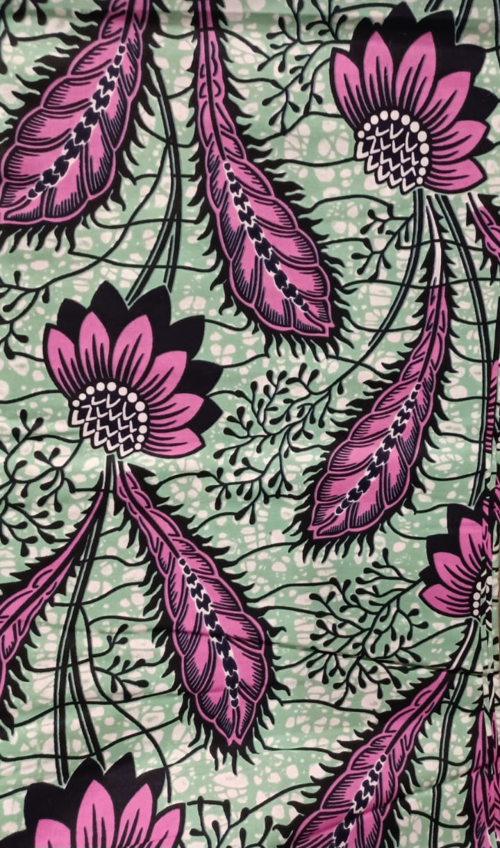 Tissu - Wax 100% coton 5.25 mètres (6 yards)