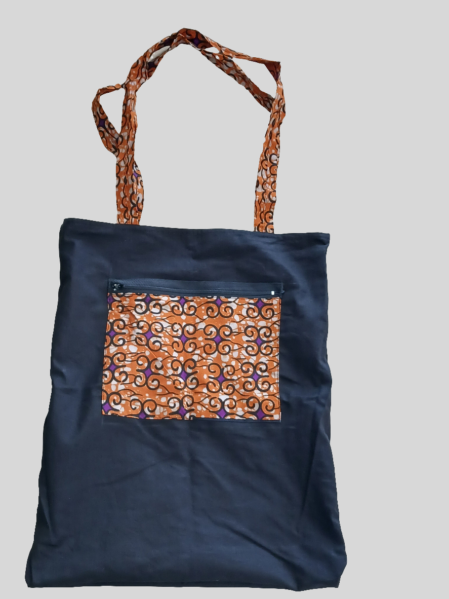 Sac en tissu Tote bag - Doublé avec poche intérieure