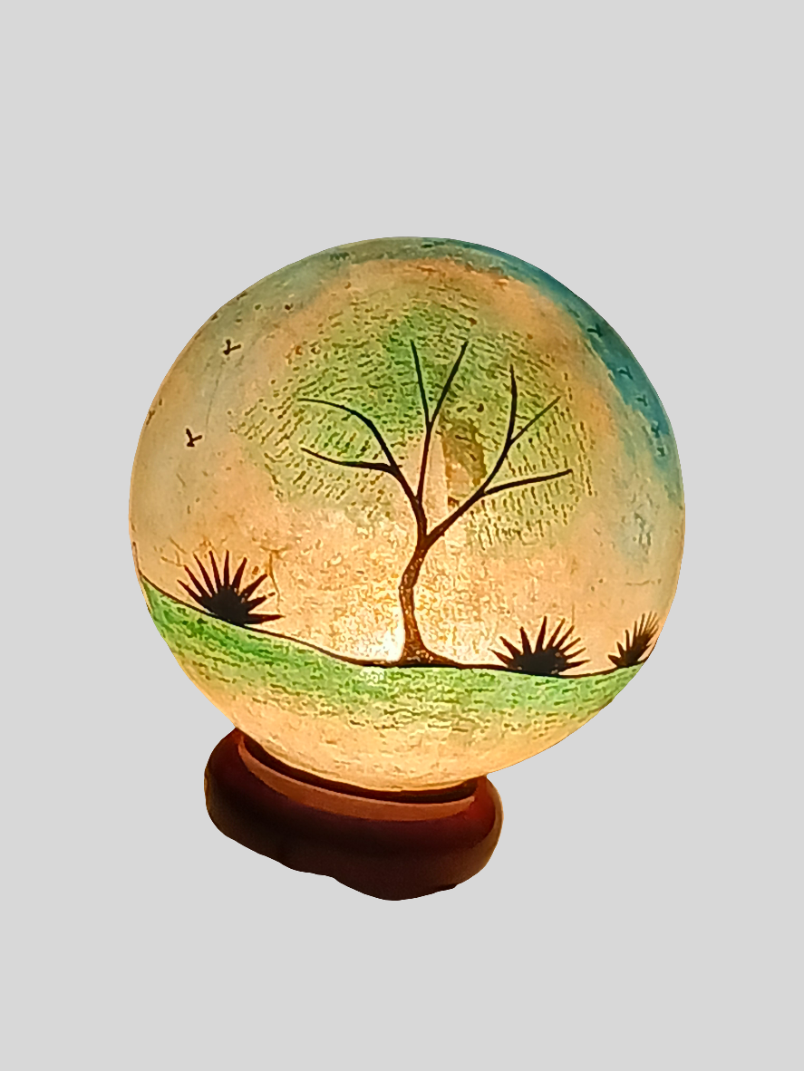 Lampe en vessie de chameau - grand modèle