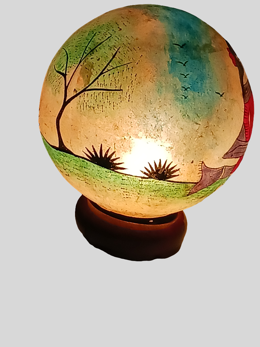 Lampe en vessie de chameau - grand modèle
