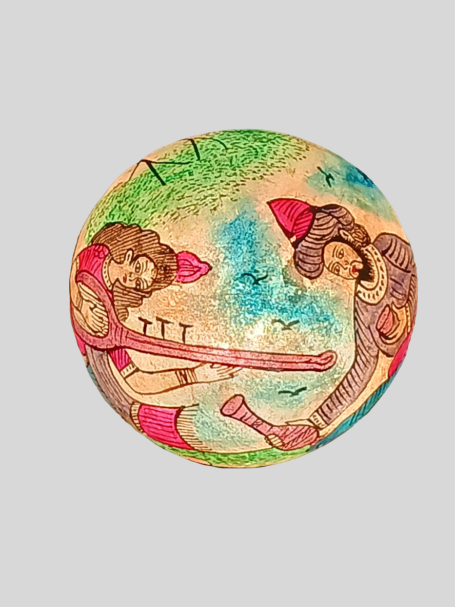 Lampe en vessie de chameau - petit modèle