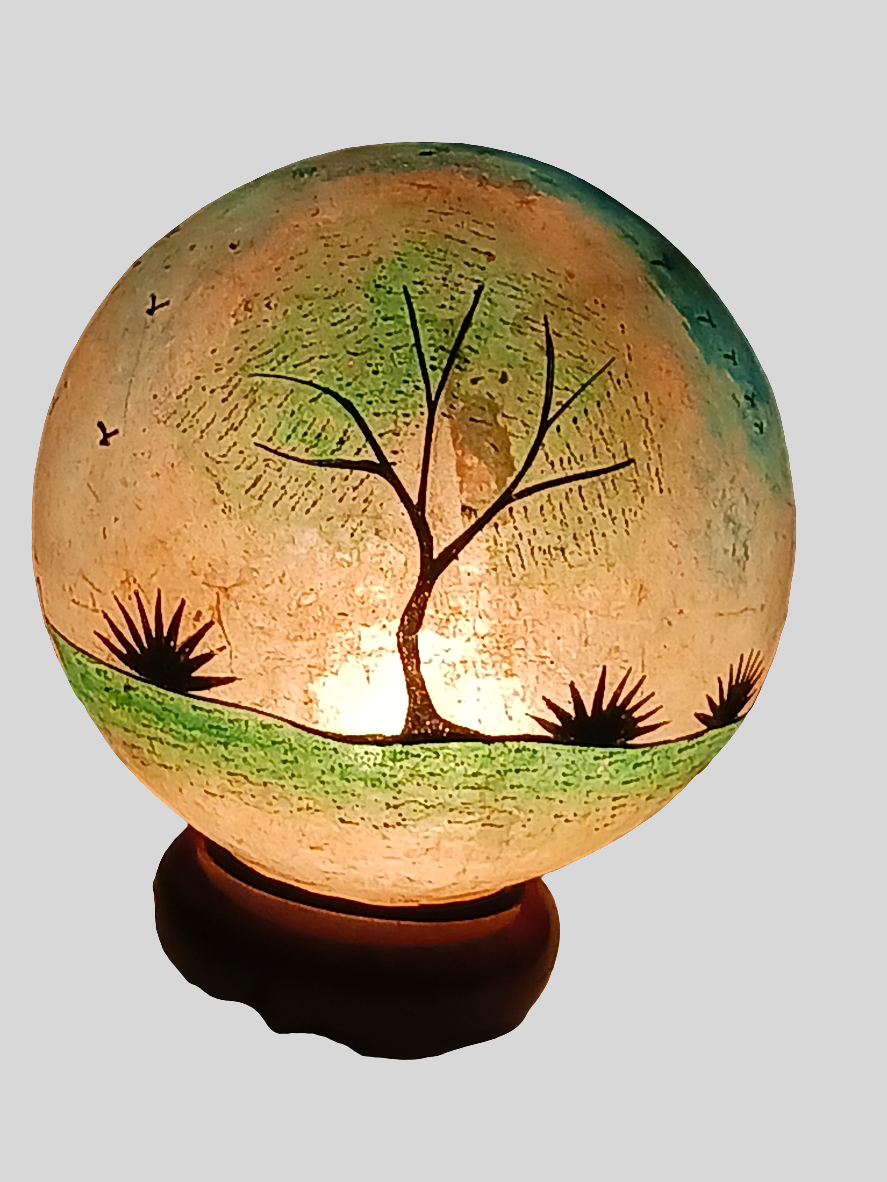 Lampe en vessie de chameau - grand modèle
