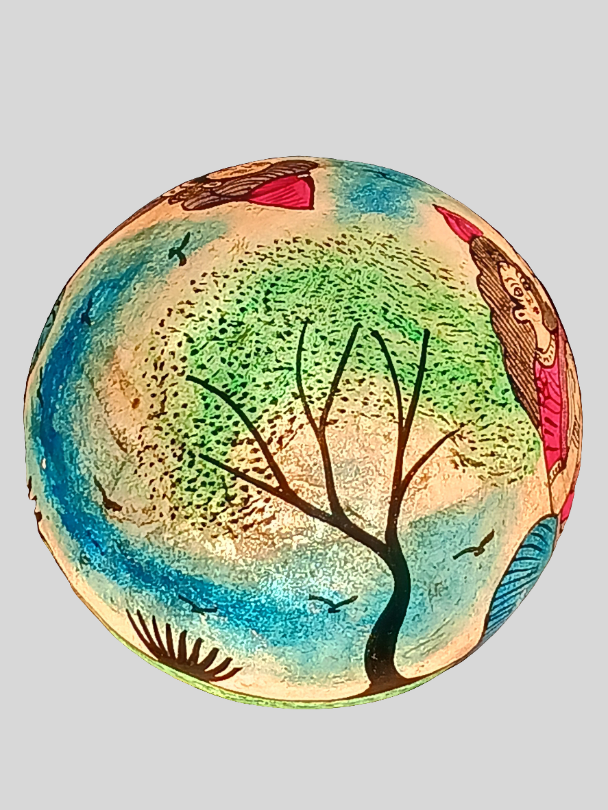 Lampe en vessie de chameau - petit modèle