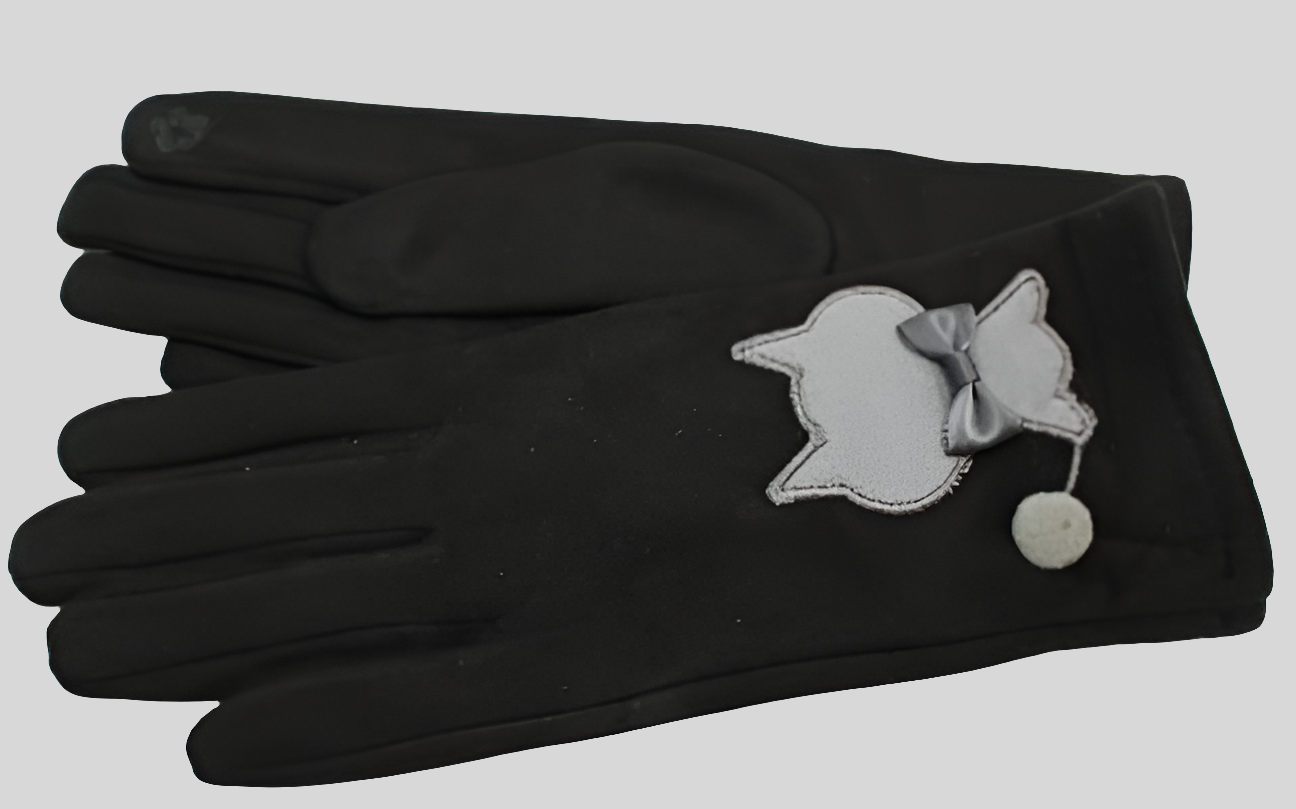 Gants motif chat