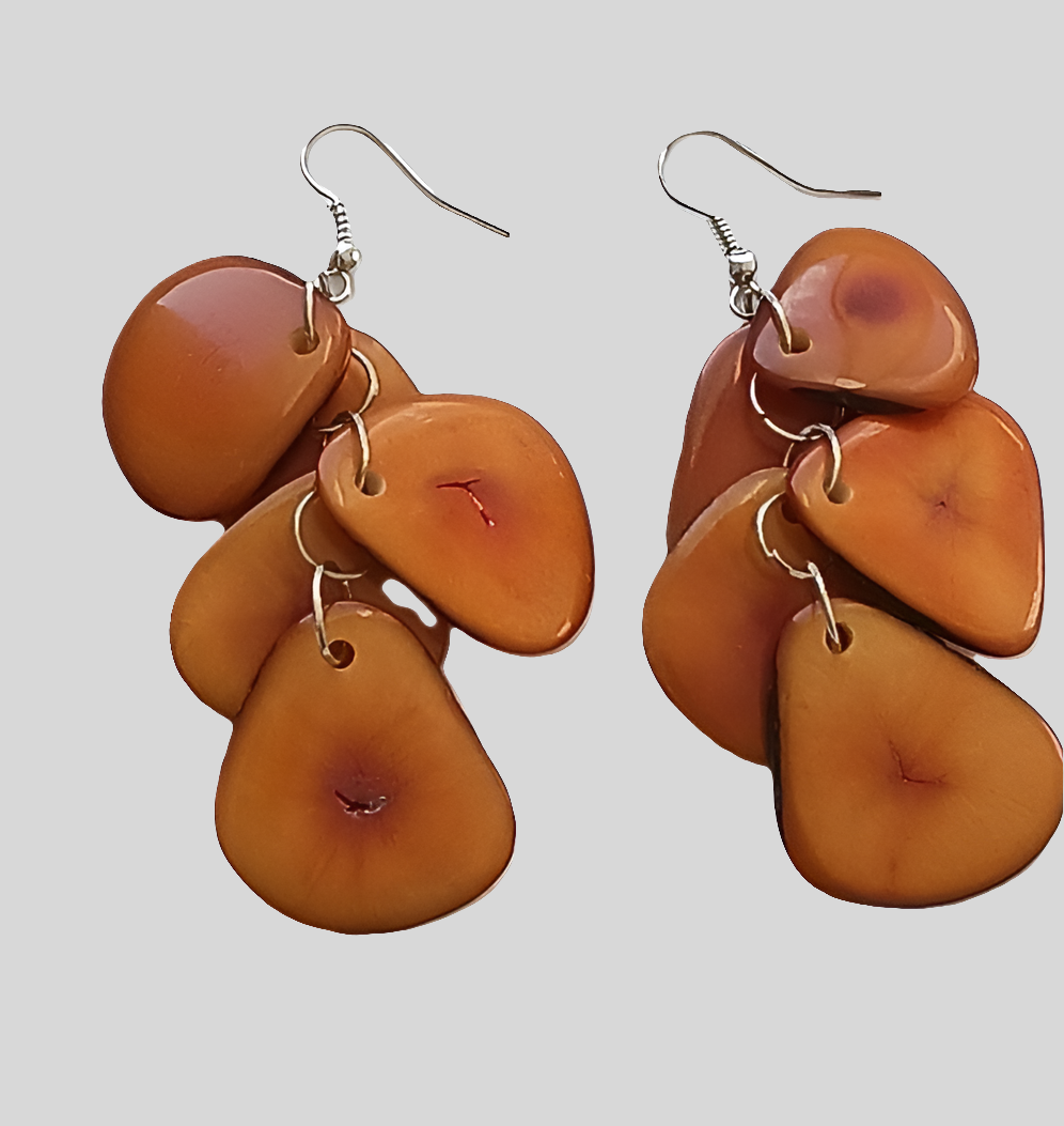 Tagua Seed Earrings