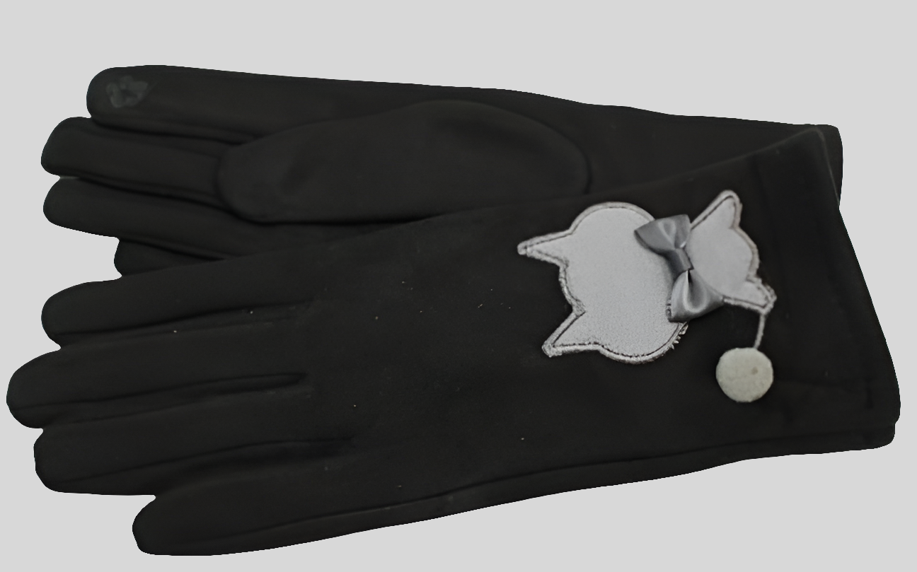 Gants motif chat