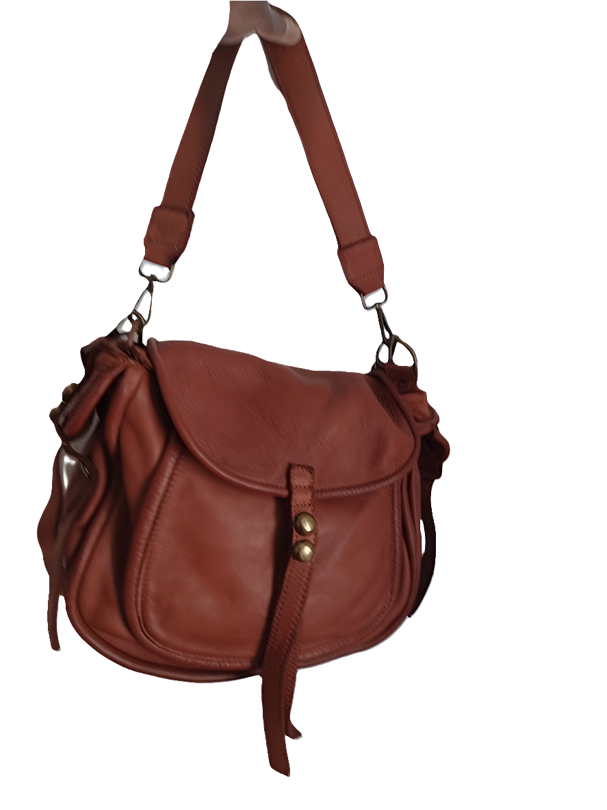 Sac à main en cuir - Datte