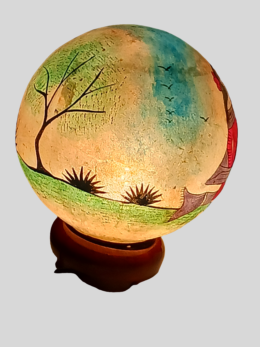 Lampe en vessie de chameau - grand modèle