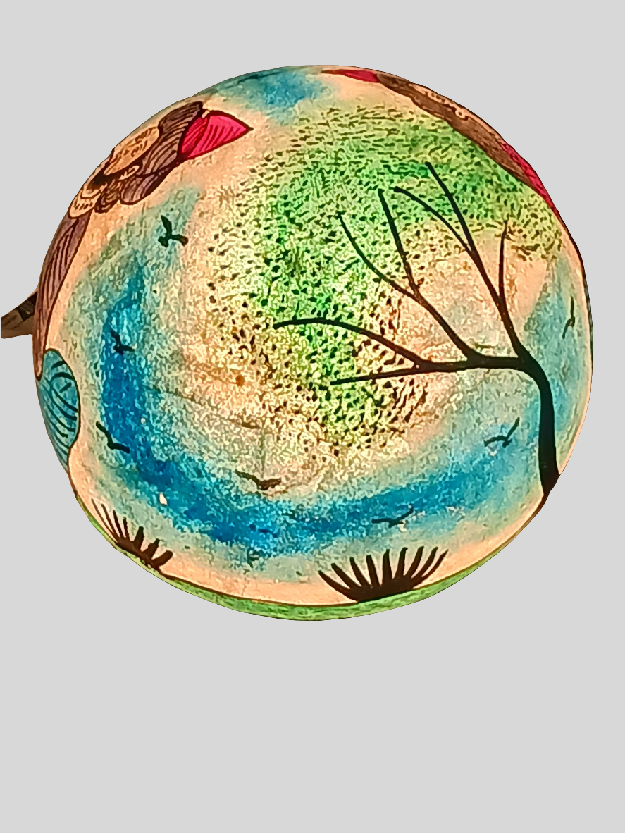 Lampe en vessie de chameau - petit modèle